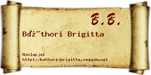 Báthori Brigitta névjegykártya